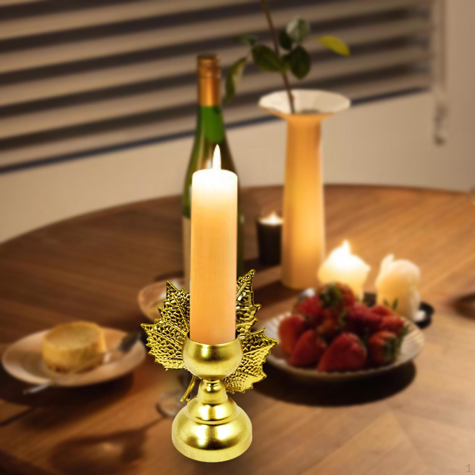 

Подсвечник металлический подсвечник подставка для свечей безопасный настольный центральный элемент украшения для Maple Leaves