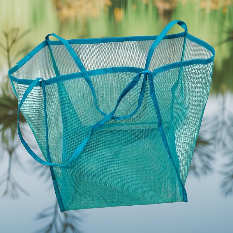 Large Capacity Beach Bag, Lightweight Mesh Tote Bag, Fashionable and Versatile Shopping Bag