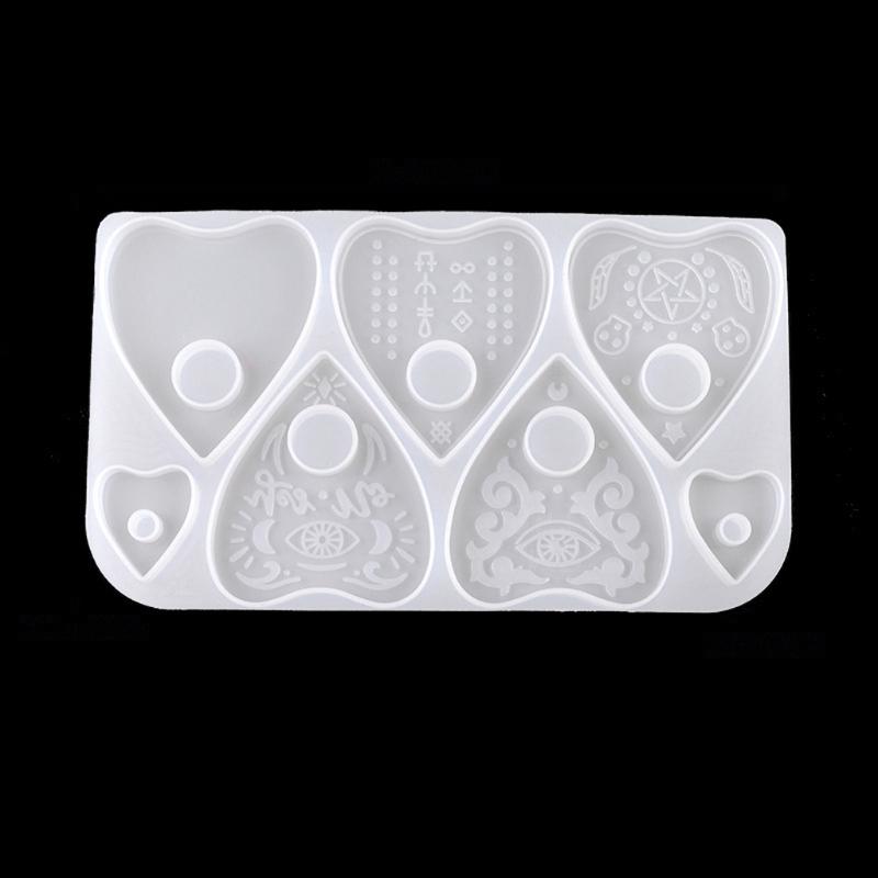 

2 Pcs DIY Ouija- Board Keychain Silicone Epoxy Molds DIY Pendant Ornament Jewelry Crafting Mould for Anniversary Gift