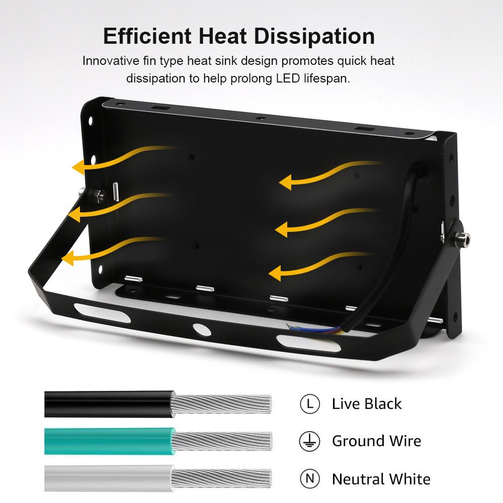 LED Floodlight 50W 100W 150W IP65 Waterproof 220V 240V Outdoor Floodlight Spotlight LED Reflector Street Lamp Garden Lighting