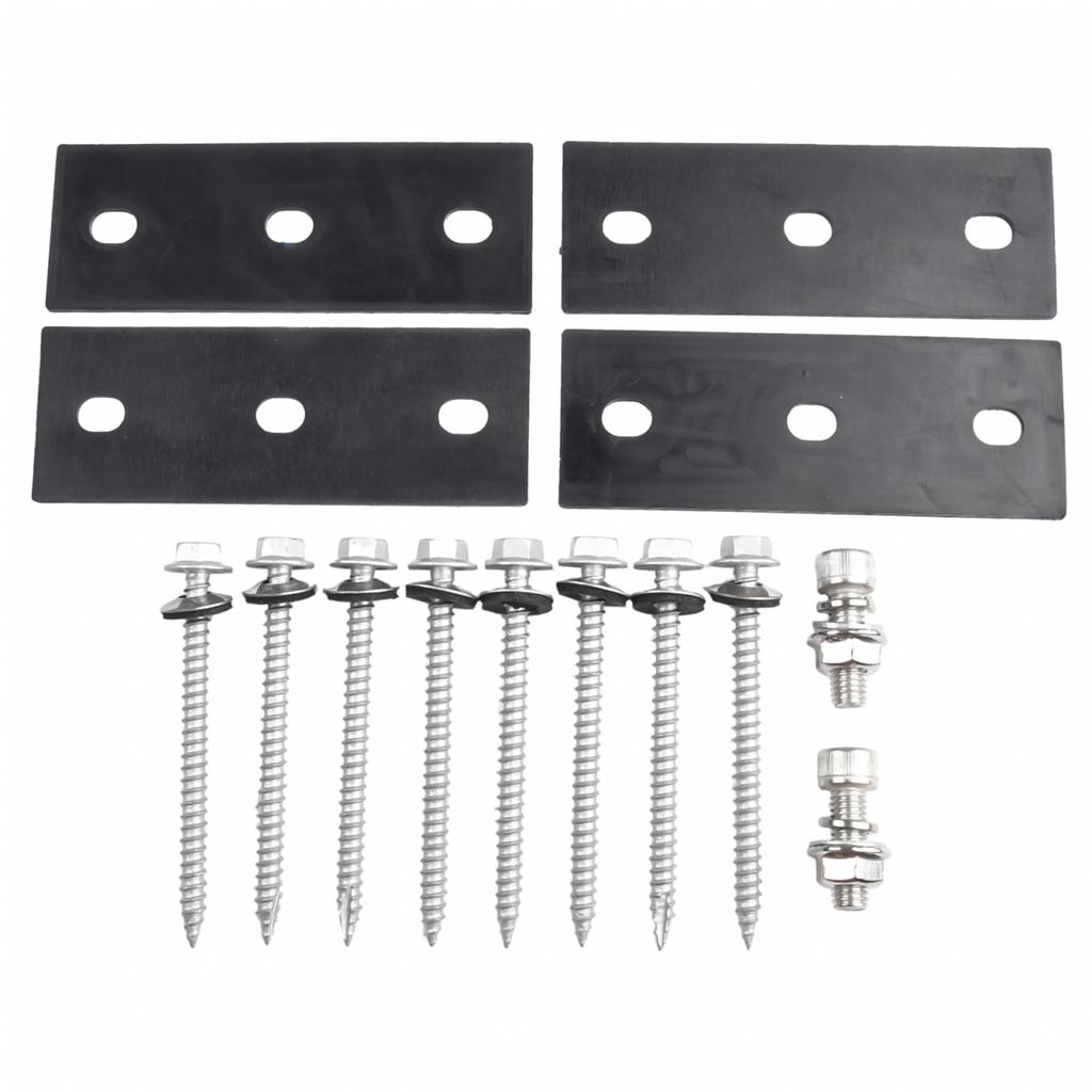 Kurze Halterungen Endklemmen-Set Flachdachmontage Solarhalter