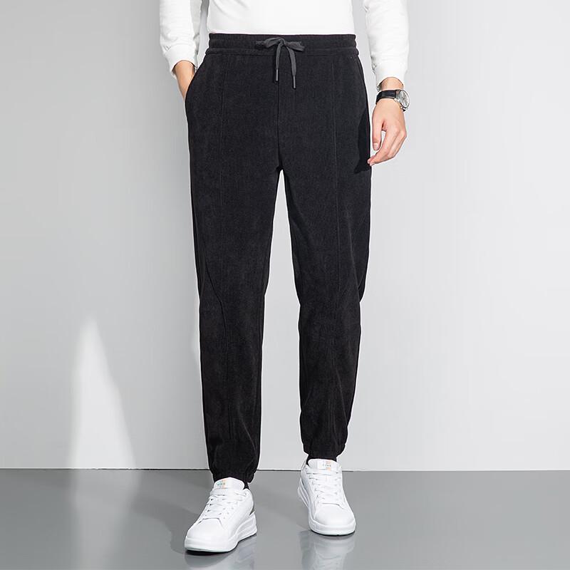 Men's Corduroy Elastic Waist Jogger Pants