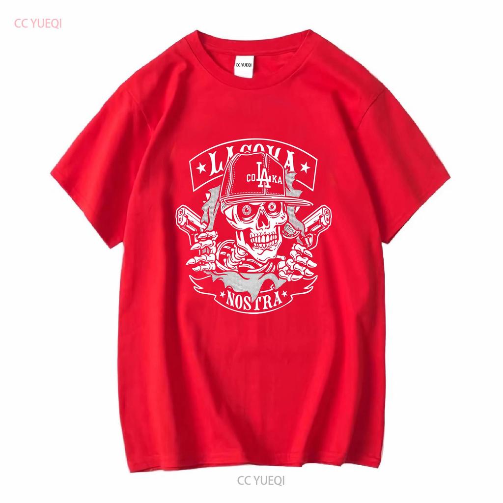 New La Coka Nostra Ripper For Fans S 5XL T Shirt DN75 Vintage Washed Casual Designer Clothes Soft Graphic Versatile Fashion