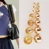 10Pcs 6/8/9/10/12/15/18/20mm DIY Gold Metal Button Nail Clothes/Bag/Shoes Round Head Screws Nail Bolt Mushroom Dome Strap Rivets