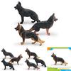 German Shepherd Animal Model Pvc Decorative Figurine For Kids And Collectors
