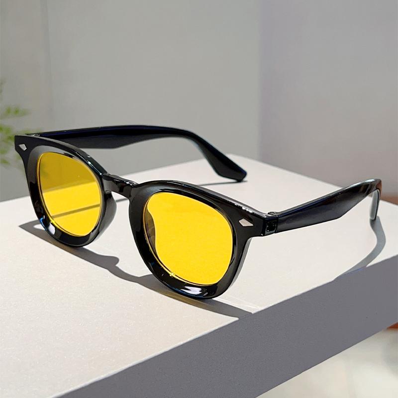 Round Sunglasses Fashion Vintage Korean Style Candy Color Casual Shades Women Chic Brand Design Outdoor Decor Sun Glasses