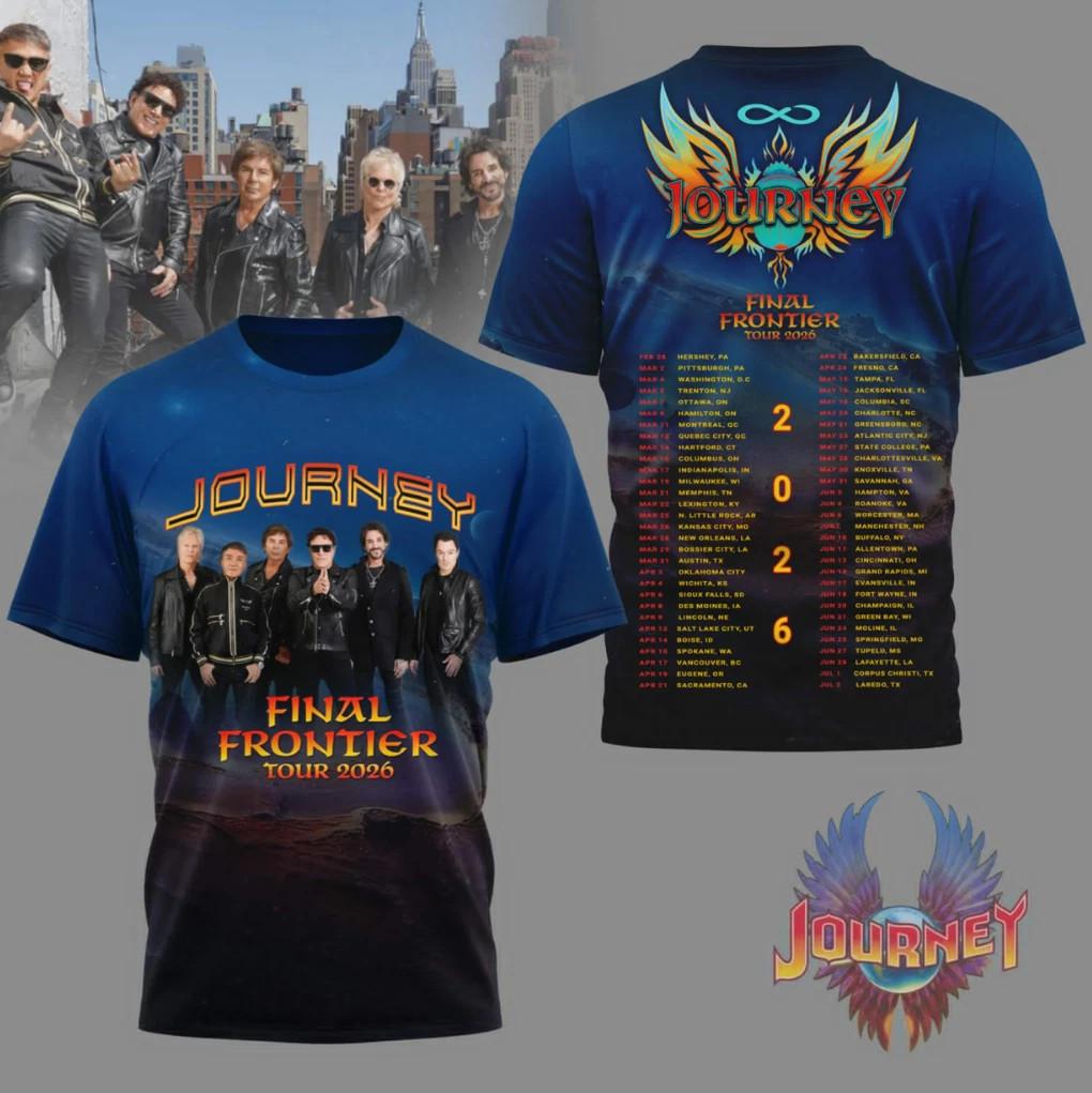 New Journey Final Frontier Tour 2026 3D T-shirt S to 5XL 2F1824 L