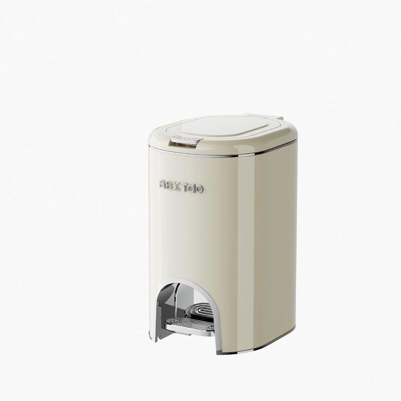 ABXTAO Luxury Oval Double-Opening Bathroom Trash Can