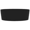 Luxury Wash Basin with Overflow Matte Black 36 X 13 Cm Ceramic