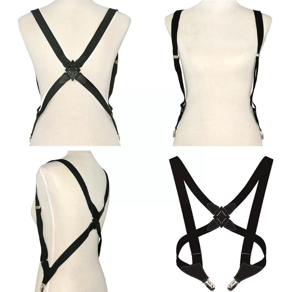 

Подтяжки X Back Shirt Clip Мужские подтяжки Clip Подвесные брюки Clip Регулируемые подтяжки Эластичный пояс