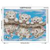 Diamond Painting Tigers Embroidery Animals Handmade Round Diamond Painting Picture  Wall Stickers