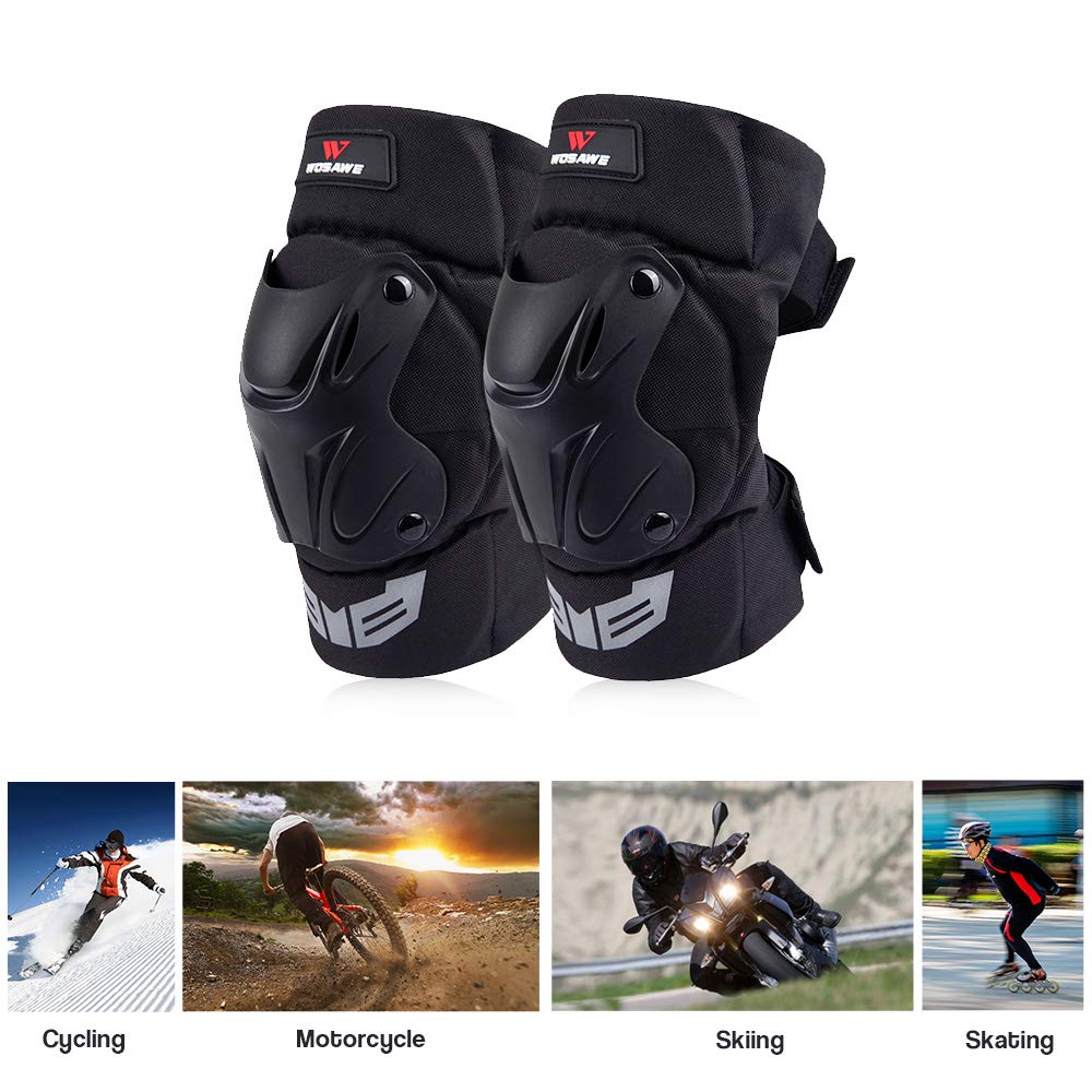 Lixada Cycling Knee Knee Protective Pad Guard for and Outdoor Sports Brace, Support, Bicycle, Motorcycle,