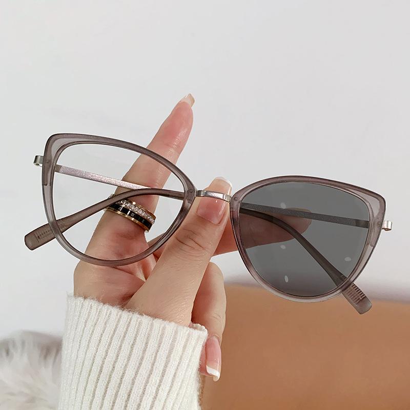 New Cat Eye Frame Blue Light Blocking Glasses Women Men Fashion Metal Optical Spectacles Eyewear Eyeglasses Computer Goggles