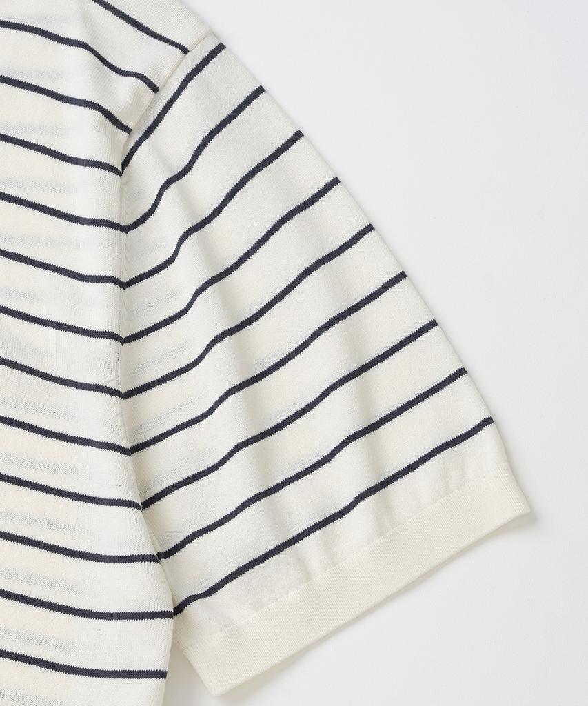 XOX Basic Cool Round Crop Short Sleeve Knit [Ivory St]