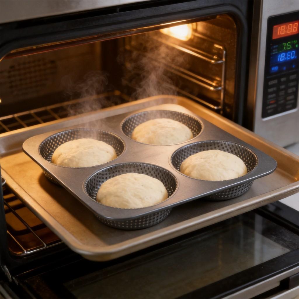 Baking Mold With Nonstick Carbon Steel For Homemade Bread And Buns