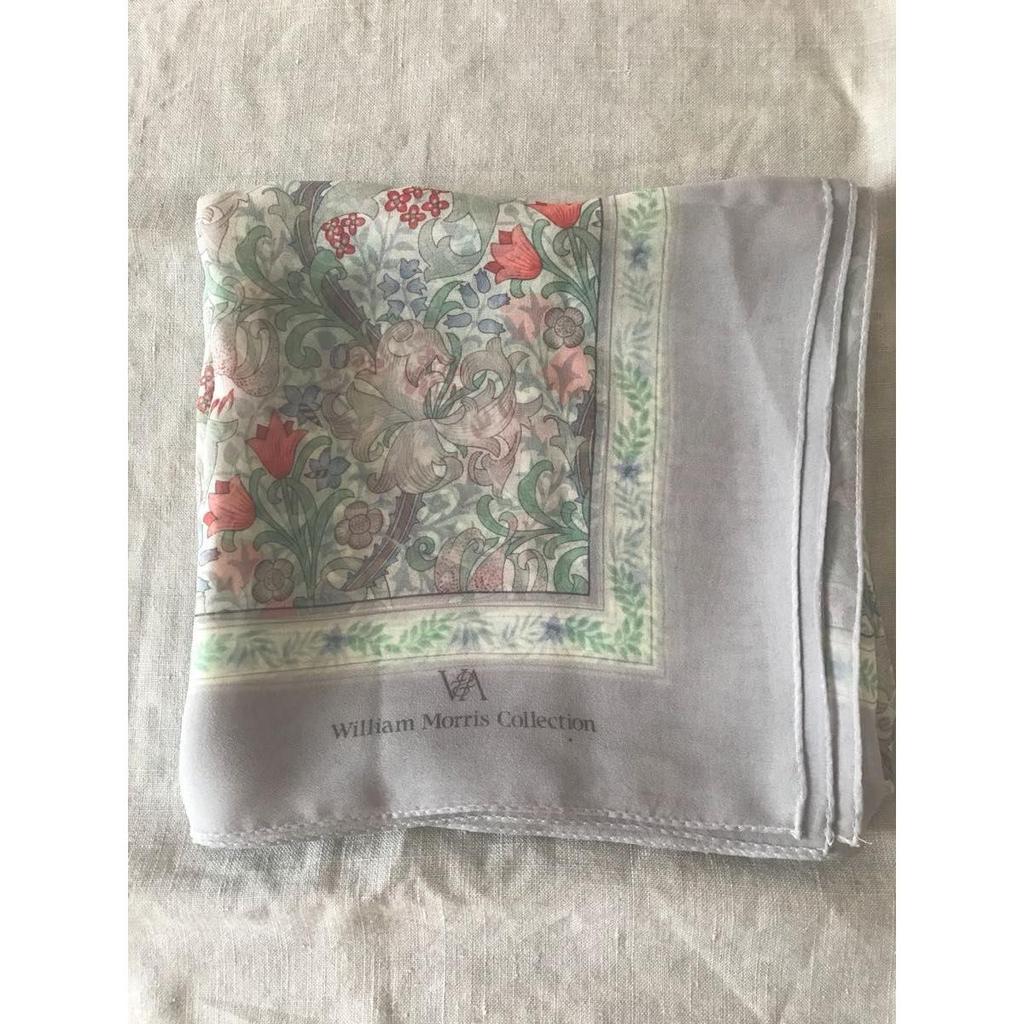 Used V&A William Morris Silk Chiffon Scarf, Victoria and Albert Museum