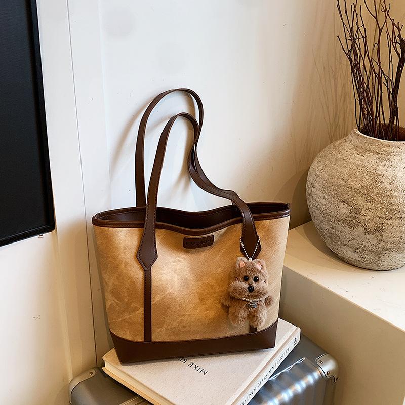 Modische Pendler-Tasche mit großem Fassungsvermögen, Damen-Herbst-Neuheit, Umhängetasche, tragbare Tote-Bag für Studenten