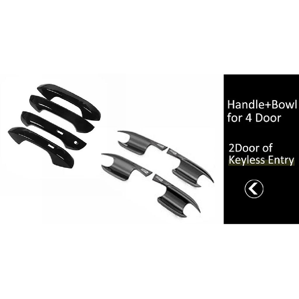 Car Handle Cover for Volkswagen VW Golf 8 Mk8 2020 2021 2022 Gloss Black Smart  Sticker Trim Car Protective Film Accessories
