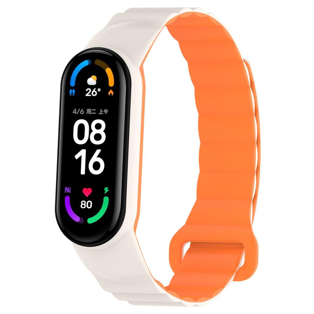 Silicone Magnetic Loop Strap for Xiaomi Mi Band 7 6 5 4 3 Bracelet Wristband Correa for Mi Band 8 9 Strap Mi Band 10 Belt Strap