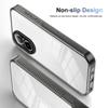 KEYSION Transparente Hülle für Realme C67 4G Weiches TPU+PC Rutschfest HD Klar Stoßfest Handy Rückseite für OPPO Realme C67