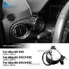 Real Dry Hard Carbon Fiber Sticker For Abarth 595 695 595C 695C 2012-2020 2021 2022 2023 2024 LHD Boost Gauge Cover Trim
