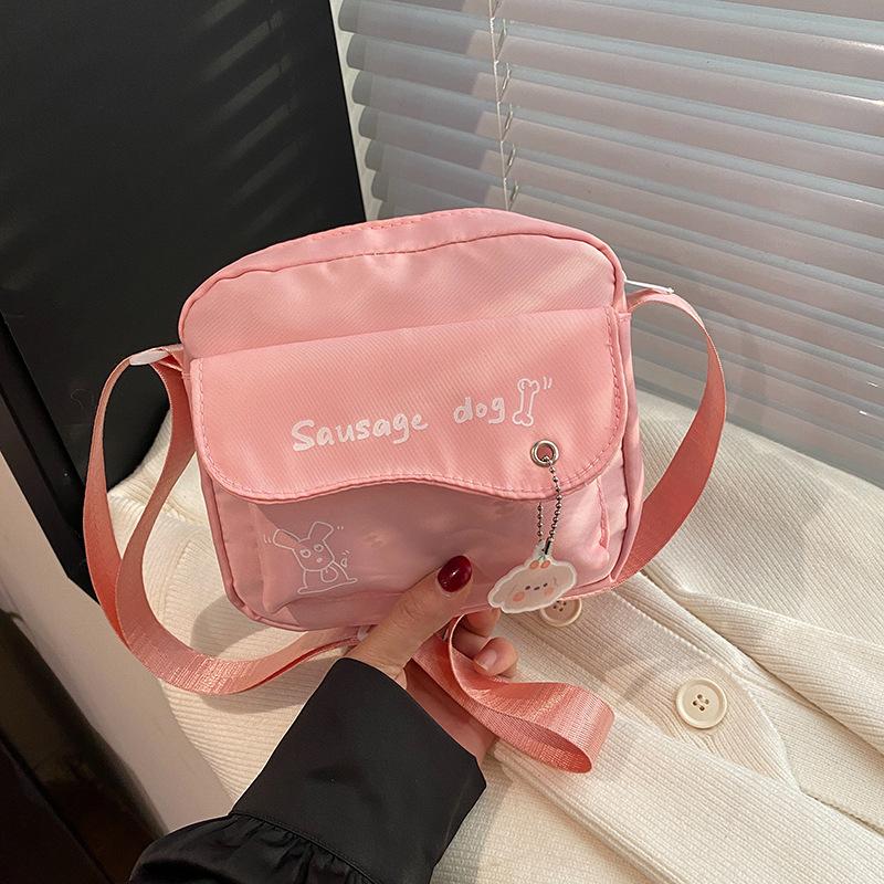 Nylon Small Bag Women's 2025 New Versatile Cute Simple Shoulder Oblique Span Bag Small Square Bag