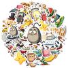 35pcs-70pcs Humorous Objects Decals Playful Food Teacher Reward Stickers DIY Stickers For Car Sticker Suitcase Phone