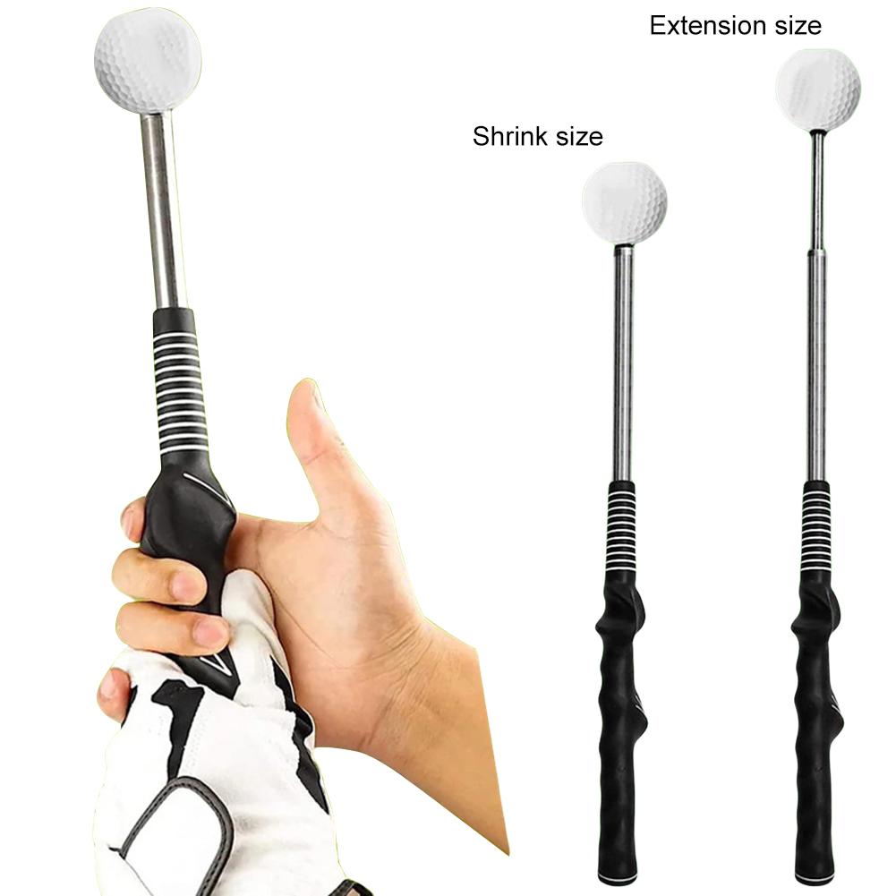 Telescopic Warm Up Golf Swing Trainer Telescopic Golf Club Golf Training Grip Correcting Gesturer Portable Training Aid
