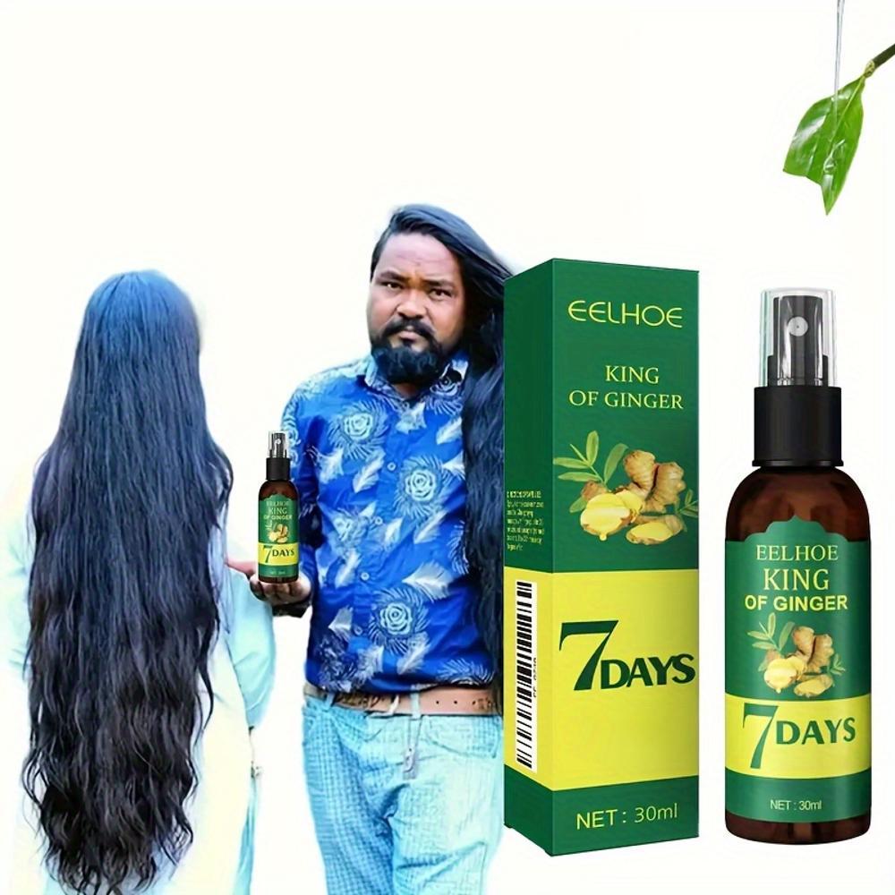 Revitalize Hair with Strong & Shiny Hair Care Massaging Scalp Soft Smooth Hair Ginger Hair Spray
