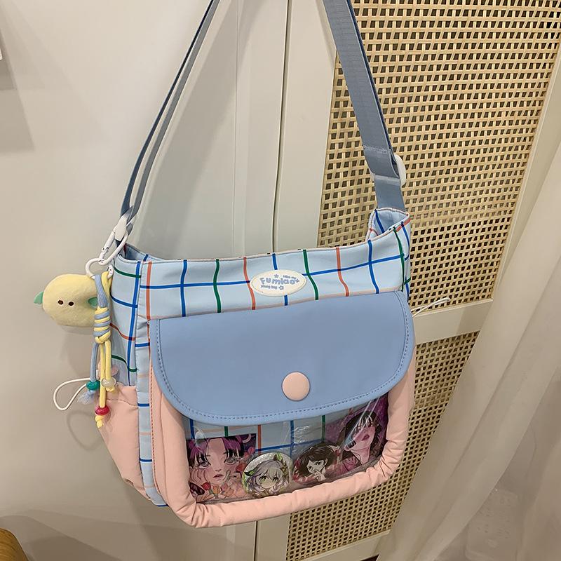 A New Large Capacity Japanese Style Printed Backpack for Girls  Junior High School and Senior High School Students  and A Backpack for Girls