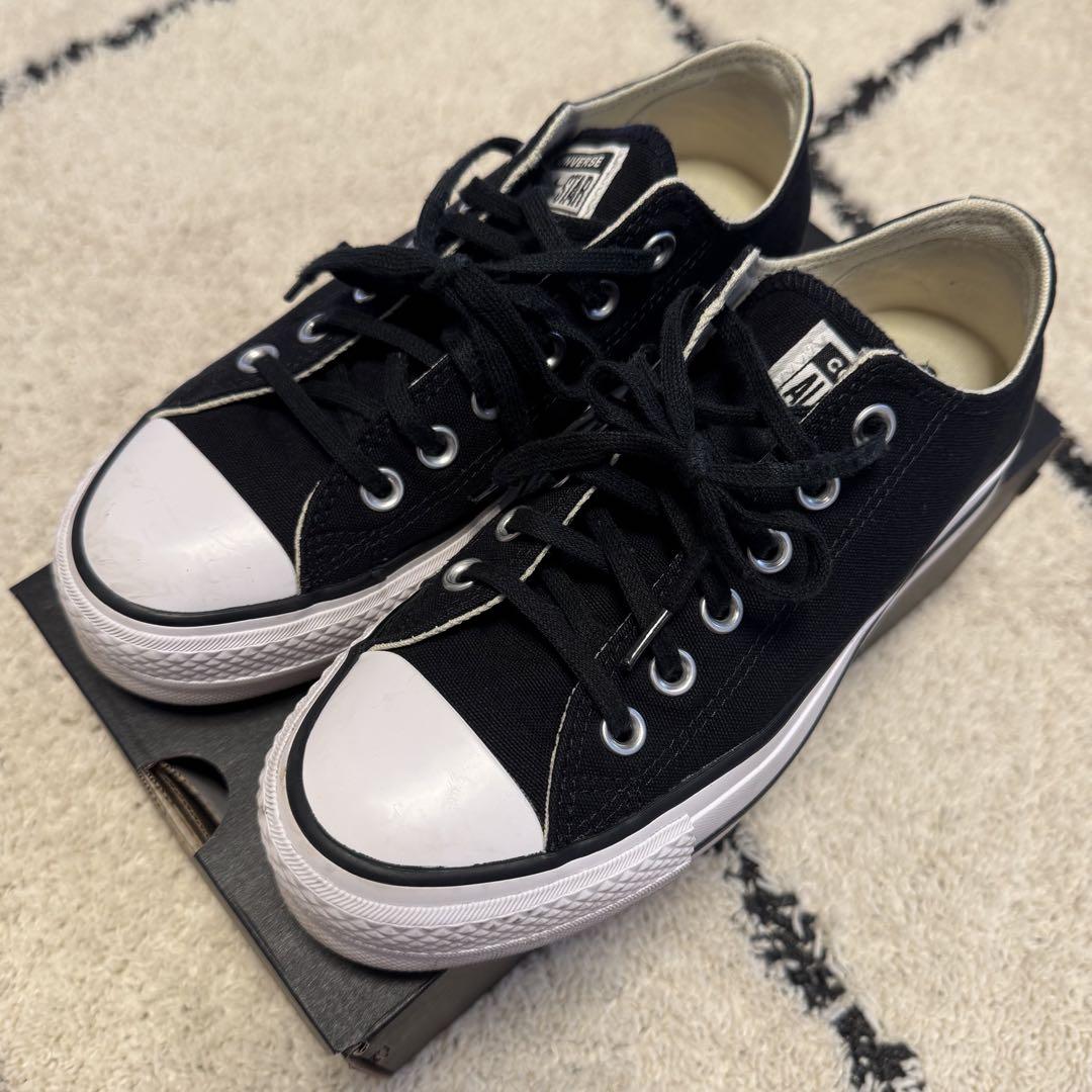 

[USED] Converse 23cm Korean platform shoes