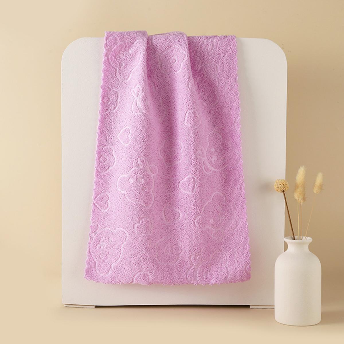 

Милое мультяшное полотенце с цветочным принтом, мягкое впитывающее быстросохнущее полотенце для лица, высококачественное бытовое полотенце, для улицы, для дома на колесах 70*30cm