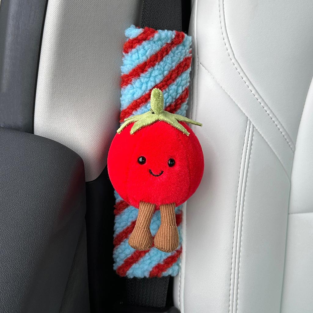 Plush Seat Belt Shoulder Protector Car Decoration Creative Dolls Cute Car Accessories Seatbelt Cover