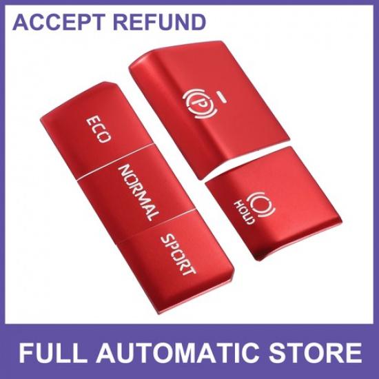 Handbrake Drive Mode Switch Button Cover Trim FIVE  for Toyota RAV4 Red