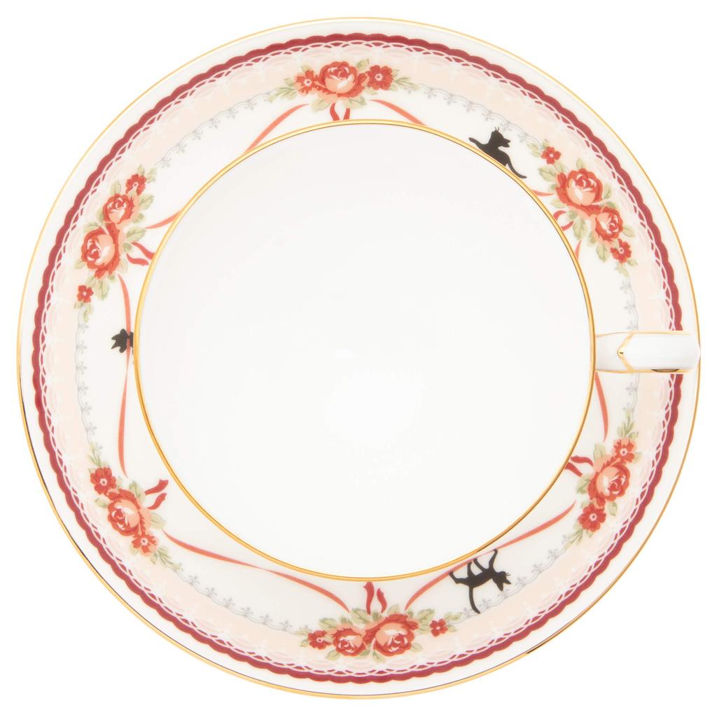 Noritake Cup & Saucer (for both coffee and tea), 190cc, Kiki's Delivery Service, Pink, Bone China, MJ97221/H-612L