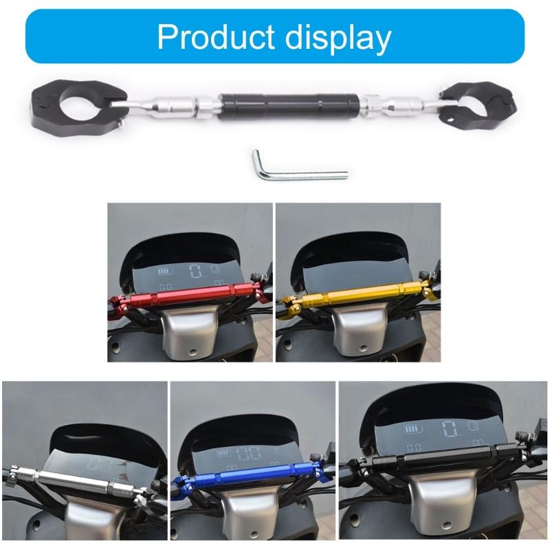 Adjustable Motorbike Handlebar Adjustable Crossbar Balance Bar Handle Grip Aluminum Alloy for Enhanced Stability Control