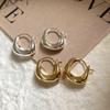 Vintage 925 Sterling Silver Earrings for Women Girls Ear Hoop Versatile Round Circle Drop Earrings Fashion Party Jewery Gifts