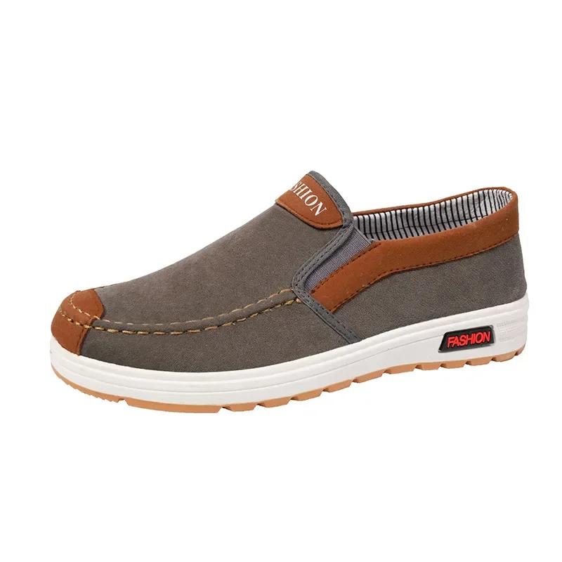 2024 Men Plus Size Male Loafers Casual Comfortable Sneakers Slip On Leisure Shoes Lightweight Vintage Flats