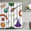 Multi-Style Shower Curtain With Hooks Waterproof Easy Clean Simple Hang For Home Hotel Dorm Bathroom Decor