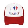 I Love France  Casual Baseball Cap  Running Hippie Sun Hats Spring Hot Sale Unisex Unisex Fitted Retro Baseball Caps