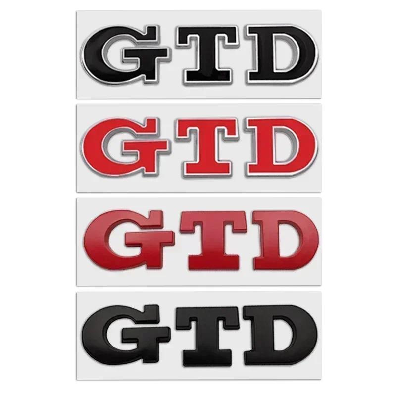 2025 Hot GTD Emblem 3D Metal Car Sticker Tailgate Badge Sticker Decal For Volkswagen VW Polo Golf 5 6 7 Passat Scirocco GTD Acce
