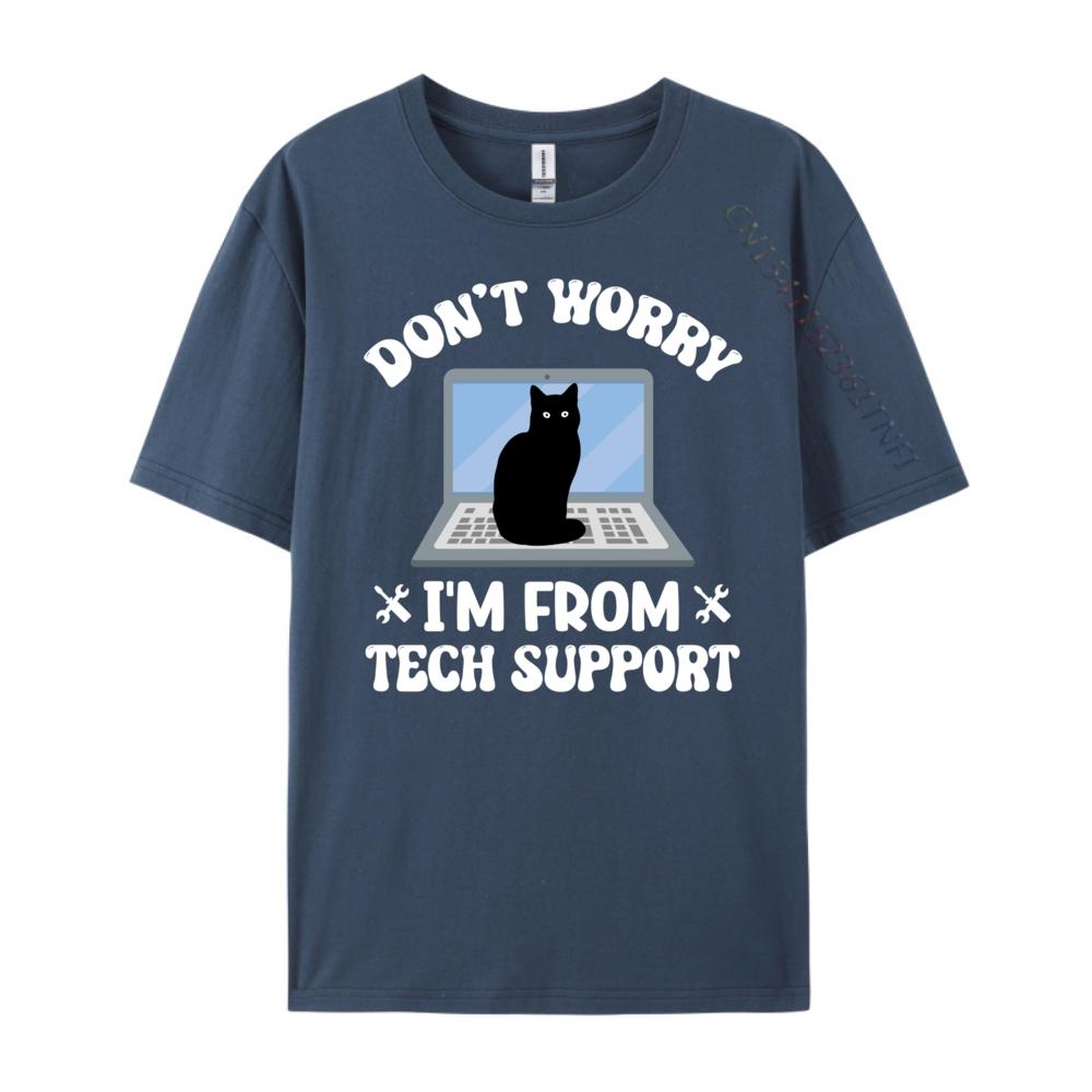 

Tech Support Cat Helpdesk Computer Cats Red And Black Graphic T Shirt Clothes Plus Size 3XL