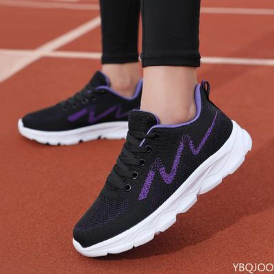 Modische vielseitige Sportschuhe Damen neue Frühling atmungsaktive Mesh-Sneaker Schuhe lässig bequem weich gefedert Laufschuhe