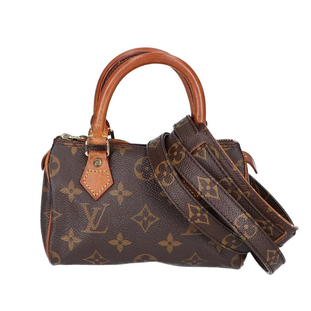 LOUIS VUITTON M41534 Mini Speedy Handbag with Shoulder Strap Shoulder bag MonogramUsed