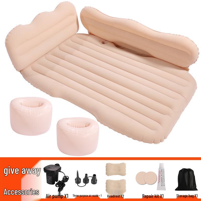 Thickened Car Inflatable Travel Mattress: Rear Seat Folding Bed for SUVs & Sedans