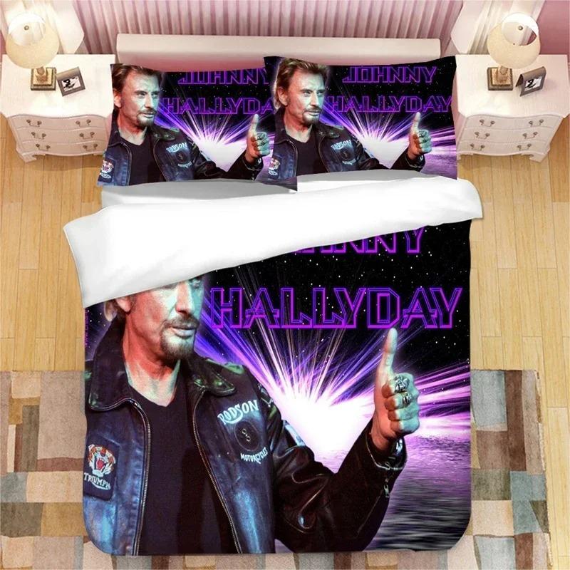 Johny Halyday Beding Set Soft Duvet Cover Bedrom Warm Comforter Covers Single Twin King Sized Dimensions Comfortable Quilt Cover Home Textile