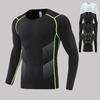Men's Long Sleeve Compression Fitness Top - Quick-Drying Sports Wear for Spring & Autumn