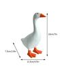 Cute Resins White Duck Sculpture Magnetic Keychain Holder Hanger Minimalists Home Decors For Shelf Or Entryway Ornament