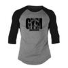 Muscleguys Gym Warriors Clothing Mens Running T-shirt Spring Autumn Three Quarter Sleeve T Shirt Patchwork Fitness Tee Shirts Sports Tshirt