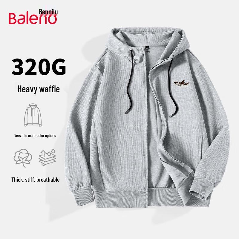 

Baleno Men s Waffle-Knit Retro Casual Jacket L